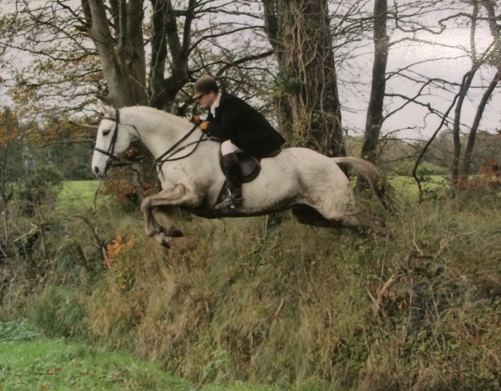 Chris Ryan in his role as huntsman at Scarteen aboard Sprite. Photo courtesy Chris Ryan